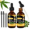 DAMUSI Jamaican Black Castor Oil, Organic Cold Pressed Unrefined Glass Bottle Natural Pure Organic Black Castor Oil for Hair Growth Eyelashes Eyebrows Skin Care Oil 4.04 Fl Oz view 1