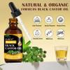 DAMUSI Jamaican Black Castor Oil, Organic Cold Pressed Unrefined Glass Bottle Natural Pure Organic Black Castor Oil for Hair Growth Eyelashes Eyebrows Skin Care Oil 4.04 Fl Oz view 2