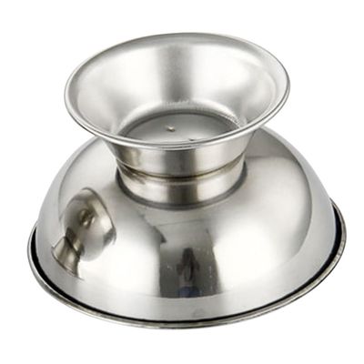 ETHZZLE Large Capacity Stainless Steel Shaving Mug for Men with Stable Footed Base Comfortable Grip Shave Bowl for Rich Foaming Household Shaving Accessory for Man