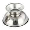 ETHZZLE Large Capacity Stainless Steel Shaving Mug for Men with Stable Footed Base Comfortable Grip Shave Bowl for Rich Foaming Household Shaving Accessory for Man view 1