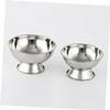 ETHZZLE Large Capacity Stainless Steel Shaving Mug for Men with Stable Footed Base Comfortable Grip Shave Bowl for Rich Foaming Household Shaving Accessory for Man view 4