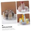ASAKKURA Rotating Cosmetic Organizer Tray with Divided Compartments Thickened Makeup and Spice Rack for Bathroom Kitchen Countertop Dresser Storage and Desktop Cabinet Organization view 3