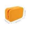 VICASKY Large Capacity Silicone Makeup Bag with Zipper Portable Travel Toiletry Organizer for Cosmetics Jewelry and Items Stitching Vanity Pouch for Women view 2