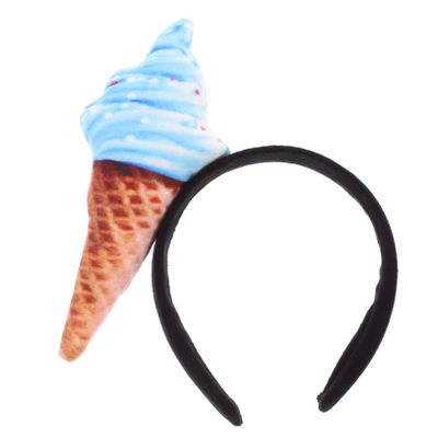 Baluue Ice Cream Spa Headband for Women Soft Comfortable Face Wash Hair Band Dressy Styling Accessory for Makeup Skincare Cosplay and Party Use