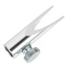 CALLARON Portable Compact Pencil Sharpener for Adults Lightweight Handheld Eyebrow and Eyeliner Tool with Dual U Shaped Slots Silver Metal Design for School Office and Home Use view 1