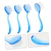 Baluue 4PCS Facial Cleaning Brush with Ergonomic Handle Deep Pore Exfoliator Scrubber for Men and Women Flexible Bristles for Makeup and Blackhead Removal Suitable for Wet Dry Skin Care view 4
