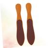 VALICLUD 2pcs Double Sided Wood Pedicure Tool Bottle Shaped Foot Brush Callus Remover for Women Professional Home Use Foot Grinding Tool view 3