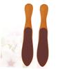 VALICLUD 2pcs Double Sided Wood Pedicure Tool Bottle Shaped Foot Brush Callus Remover for Women Professional Home Use Foot Grinding Tool view 4