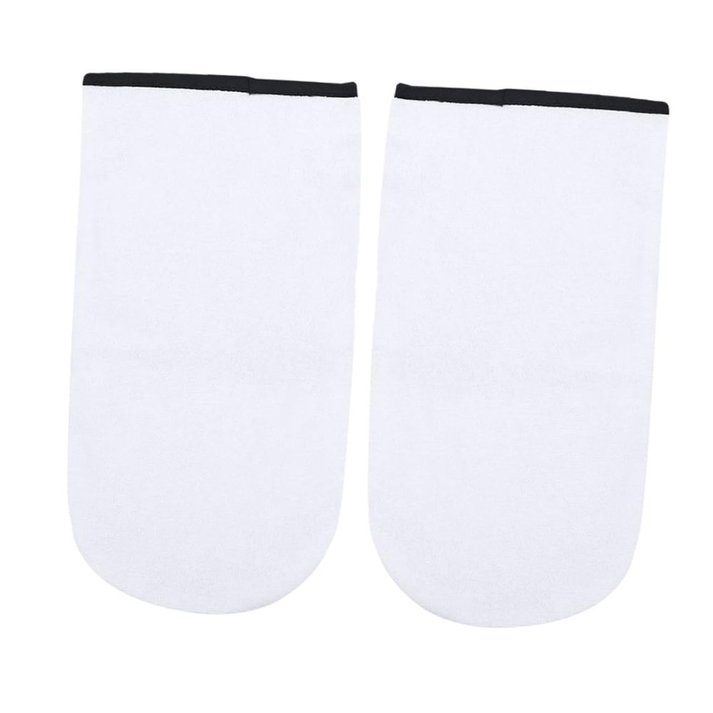 Baluue 2 Pairs Paraffin Wax Gloves for Hand Bath Treatment Insulated Therapy Mitt Covers Deep Moisturizing Heat Retention Gloves for Skin Nourishment and Relaxation White Cotton with