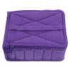 Baluue Purple Essential Oil Storage Bag Organizer with Upright Bottle Compartments Thick Fabric Protection Travel Cosmetic Container for Carrying Up to Bottles Random Color view 1