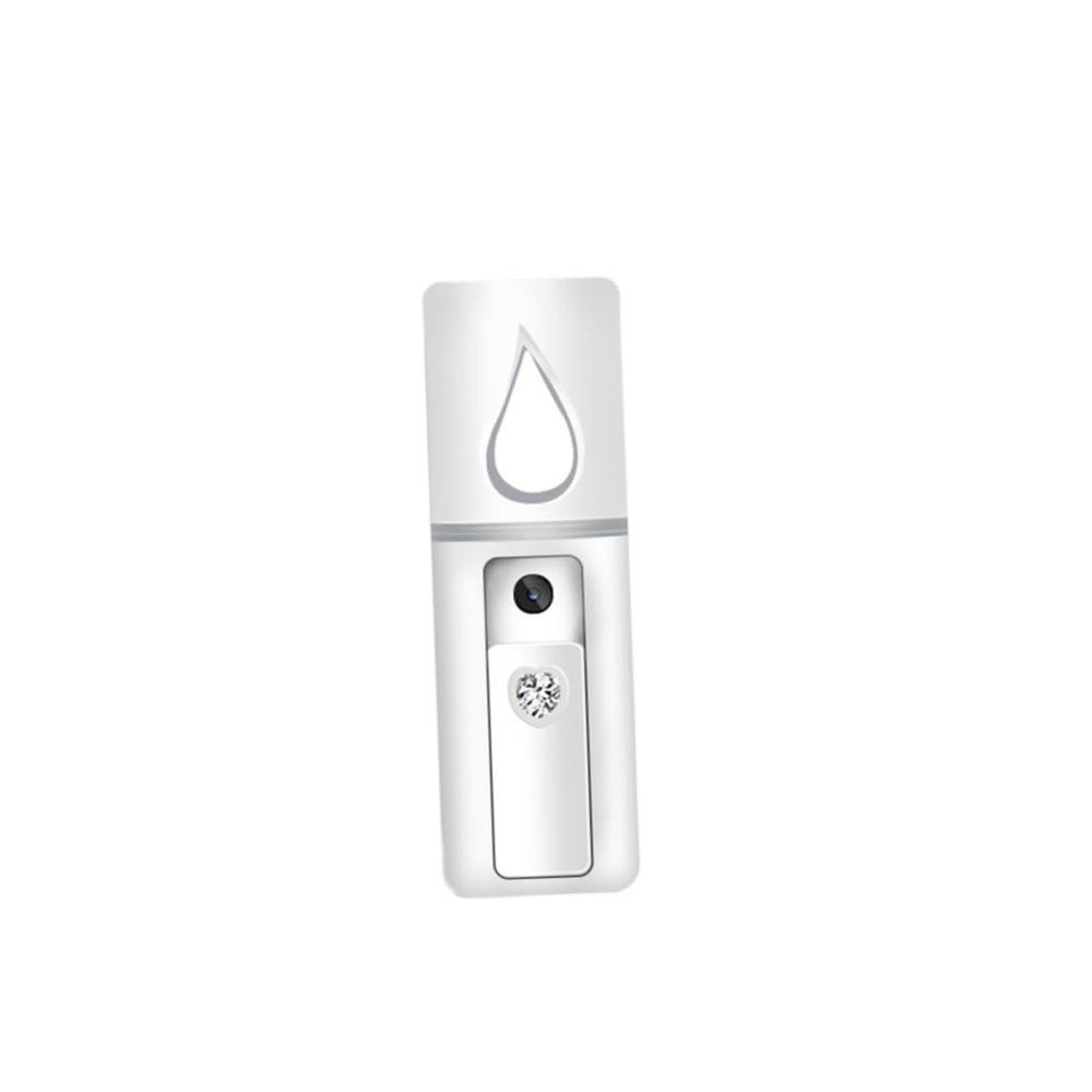 Beaupretty Portable USB Rechargeable Nano Facial Sprayer with Mirror Handheld Cool Mist Mister for Hydrating and Moisturizing Skin Care Water Tank for Makeup Refresh and Daily Facial Mist