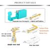 AVYRING Nose Piercing Kit Gold Horseshoe Nose Ring 18g Nose Piercing Gun Surgical Steel Nostril Piercings Kit with Rings & Nose Studs Dangling Nose Piercing Kits Disposable at Home Septum Rings view 2