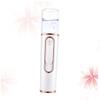 Baluue Portable Mini Facial Steamer Nano Mist Sprayer for Skin Care Abs Handheld Humidifier with Non Slip Grip Rechargeable White Moisturizing Device for Routine view 1