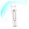 Baluue Portable Mini Facial Steamer Nano Mist Sprayer for Skin Care Abs Handheld Humidifier with Non Slip Grip Rechargeable White Moisturizing Device for Routine view 2