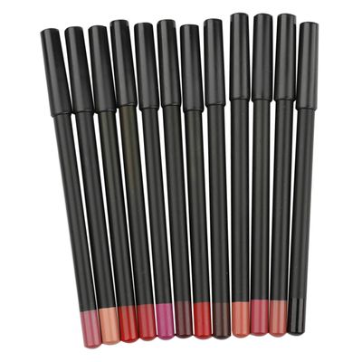 BESTYASH 12pcs Matte Lip Liner Pencils Smooth Makeup Lip Shaping for Wear Preventing Lipstick Bleed Women