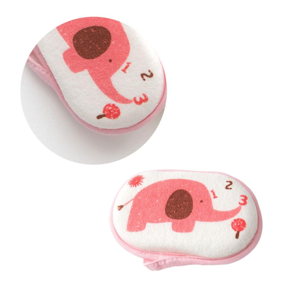 NOLITOY Natural Cotton Bath Sponge Sponge for Newborns Gentle Cleansing Absorbent Random Color