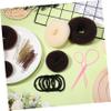 BESTYASH Hair Donut Bun Maker for Women and Donut Rings Pins Hair Ties and Pink Pulling Needle for Secure Elegant Buns and Updos view 3