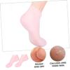 CATIEBYE Moisturizing Sebs Foot Socks for Dry Cracked Heels Softening Dead Skin and Repairing Cracks Elastic Breathable Sole Pads for Daily Use Pink XL view 4