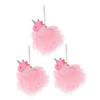 Anneome 3Pcs Cartoon Bath Mesh Shower Loofahs Exfoliating Body Scrubber Balls for Gentle Deep Cleansing and Skin Massage Soft Pink Bubble Sponge for Daily Bathroom Use view 1