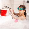Anneome 3Pcs Cartoon Bath Mesh Shower Loofahs Exfoliating Body Scrubber Balls for Gentle Deep Cleansing and Skin Massage Soft Pink Bubble Sponge for Daily Bathroom Use view 2