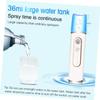 Didiseaon Portable Mini Nano Mist Facial Steamer Skin Care Sprayer with Non Slip Abs Body Rechargeable Handheld Cooler for and Pore Moisturizing White view 4