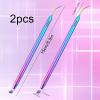 2 Pcs Lash Lift Tool 2 in 1 Lash Lift and Tint Kit Stainless Steel Metal Lifts Rods Professional Separator Lashs Applicator Tool for Eyelash Eyebrow Perming Tinting Curling Extensions Supplies view 2