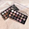 18 Color Eyeshadow Palette Makeup Set, Nude Neutral Warm and Cool Toned Shades with Matte Shimmer Glitter, Long Lasting Highly Pigmented Eye Shadow for Natural Smokey or Glam Looks (#02) view 3