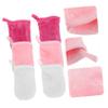 Beavorty 6Pcs Makeup Remover Gloves for Women Super Exfoliating Facial Cleansing Mitts Washable Reusable Travel Soft Skin Scrubber with Hanging Design view 3