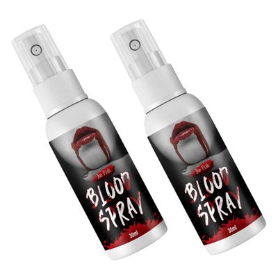 Didiseaon 2pcs Realistic Blood Spray Fake Blood for Halloween Cosplay Stage Props Special Effects Plasma Spray for Wounds Scars Cuts and Bites