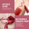 Depuplum Burgundy Lipstick Gradient Matte Lip Liner Combo for Women view 3