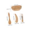 1Set DIY Facial Mask Mixing Bowl Women Skin Care Tool Kit with Bowl Stirring Stick Brush Spoon for Custom Mask Preparation and Giving view 2