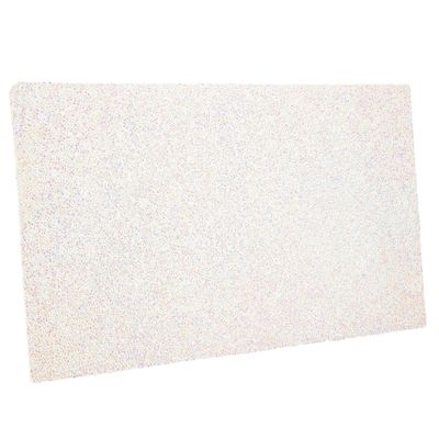 Rhinestone Nail Art Table Mat for Manicure, White Resin Desk Cover