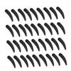 Beatifufu 50Pcs Reusable Black Makeup Facial Spoon Cosmetic Plastic Spatulas for Women Professional Applicator for Creams and Lotions Home Use view 1
