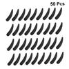 Beatifufu 50Pcs Reusable Black Makeup Facial Spoon Cosmetic Plastic Spatulas for Women Professional Applicator for Creams and Lotions Home Use view 2