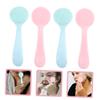 4Pcs Silicone Face Wash Brushes Gentle Cleansing Facial Scrubber Exfoliator for Blackhead Removal Compact Travel Friendly Face Cleansing Tool view 2