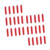 Anneome 100Pcs Silicone Eyelash Tweezers Sleeve Non Slip Protective Covers Red Lightweight for Stainless Steel Grafting Tools view 1