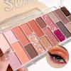 20 Colors Neutral Eyeshadow Palette with Warm and Cool Tones, Matte and Shimmer Shades Long Wearing Blendable Pigment for Everyday to Smokey Eye Makeup (#01) view 3