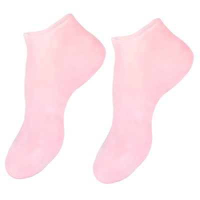 PAMINGONO Sebs Moisturizing Foot Skin Socks for Women Dry Cracked Heel Protection Non Slip Cushioned Sebs Boat Socks for Soft Smooth Feet Care and Absorption