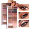 20 Colors Neutral Eyeshadow Palette with Warm and Cool Tones, Matte and Shimmer Shades Long Wearing Blendable Pigment for Everyday to Smokey Eye Makeup (#02) view 2