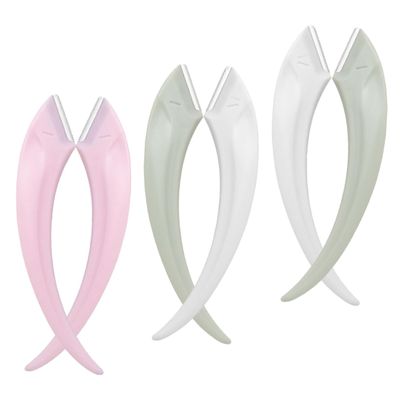 BCOATH 6pcs Eyebrow Razors with Stainless Steel Blades Portable Facial Hair Remover Lightweight Compact Design for Precise Trimming and Smooth Skin Care