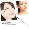 FRCOLOR Multifunction Eyelash Eyebrow Pen Brush Pink Makeup Brow Mascara Tool with Spiral Comb for Lash Separation and Lightweight Portable Cosmetic Accessory view 4