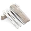 20pcs Nail File Kit Professional Washable & Disinfectable Nail Buffer Grit 100/180/240 Sanding Tools for Acrylic Gel Nails Manicure Pedicure, Reusable Emery Board Set (Gray, 20, Count, 100/180 Grit) view 2