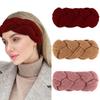 Ondder Winter Headbands for Women Braided Knit Soft Wide Crochet Headband for Women Girls Winter Ear WarmersRed,PinkYellow view 1
