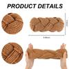 Ondder Winter Headbands for Women Braided Knit Soft Wide Crochet Headband for Women Girls Winter Ear WarmersRed,PinkYellow view 3