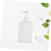 COSMEVIVI Large Capacity Refillable Soap Pump Bottle for Shower Gel Shampoo Conditioner Liquid Soap Dispenser Travel Lotion Container Plastic White view 2