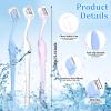 6Pcs Small Eyebrow Razors, Mini Razor for Women Face, 5.1"Eyebrow Trimmer Razer, Mini Eyebrow Trimmer with Safety Cap for Makeup Face Care view 2
