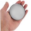 HEALLILY Magnification Small Round Compact Makeup Mirror with Suction Cups Black Wall Mountable Pocket Cosmetic Tool for Bathroom and Travel view 2