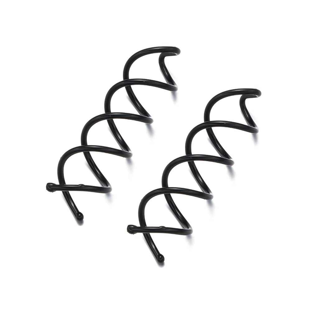Spiral Hair Pins 100pcs Metal Spiral Hair Pin Spin Clip Stick For DIY Twist Barrette Coiffure Women Girl Jewelry Hairclip Headwear Accesories(Black)