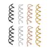Spiral Hair Pins 100pcs Metal Spiral Hair Pin Spin Clip Stick For DIY Twist Barrette Coiffure Women Girl Jewelry Hairclip Headwear Accesories(Black) view 2