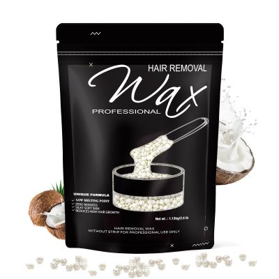 FEAMIRIA 300g Wax Beads - Hard Wax Beads for Brazilian Bikini & Coarse/Stubborn Hair, Wax Beads for Hair Removal At-Home Waxing,Hard Wax Works on Face, Body, Legs (Coconut)